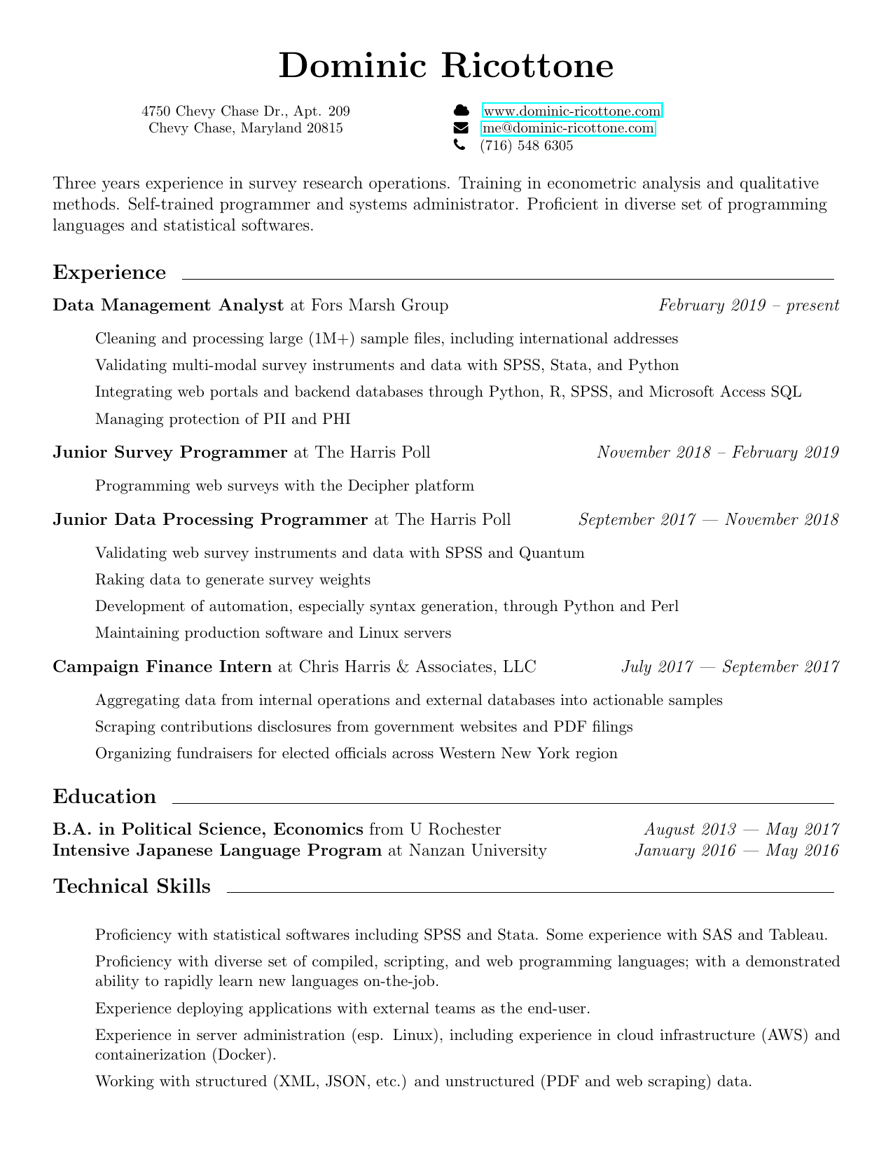 PDF resume