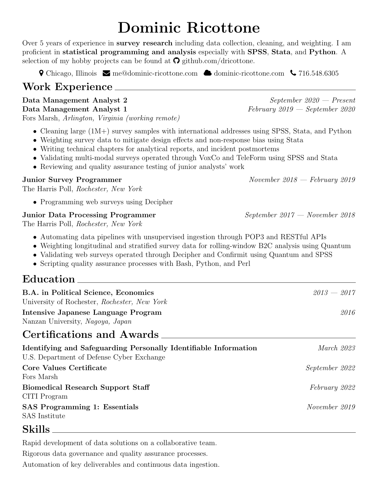 PDF resume