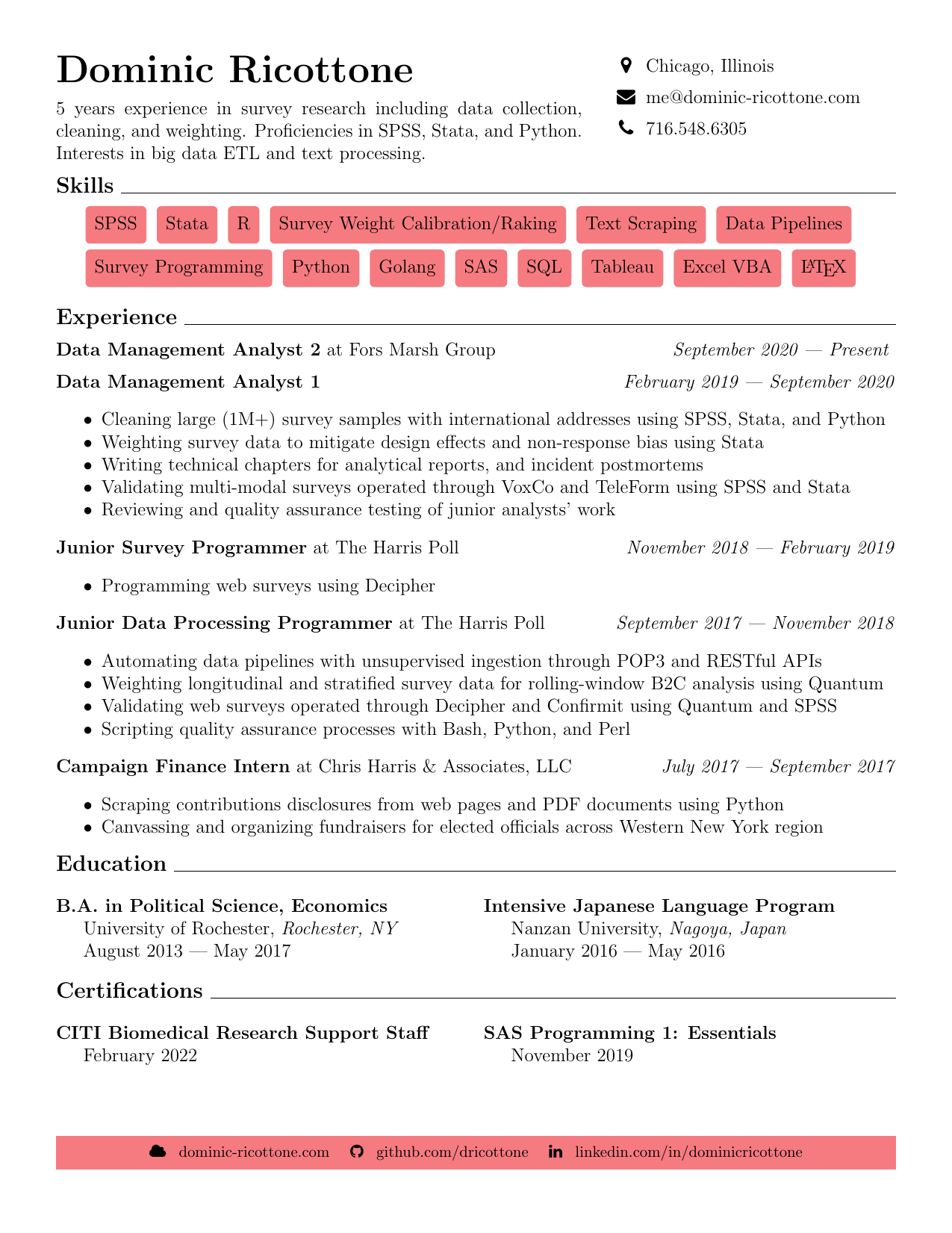 PDF resume